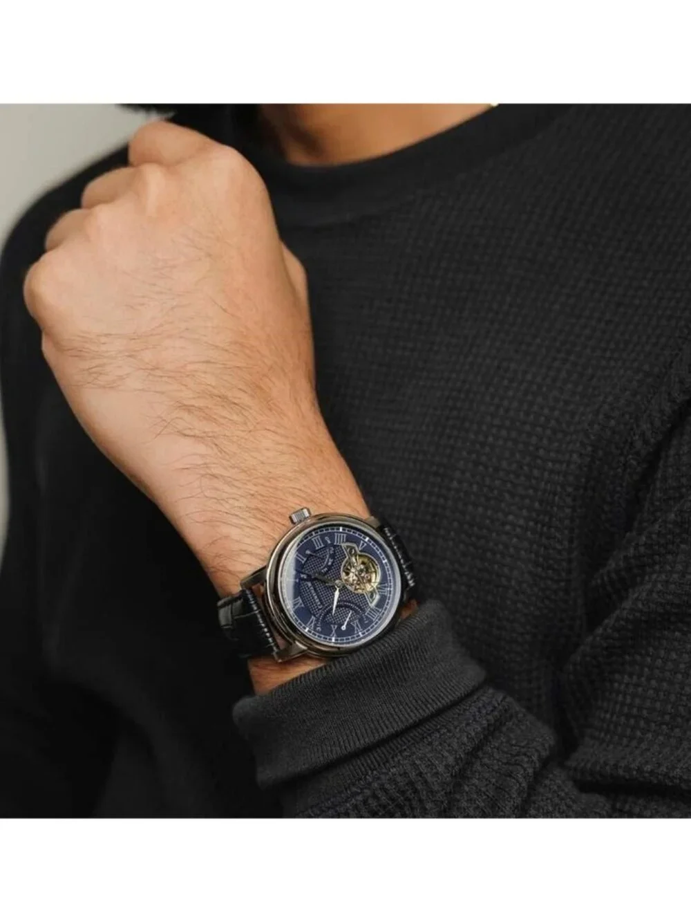 NWT Thomas Earnshaw Longcase Blue Dial Men's Watch